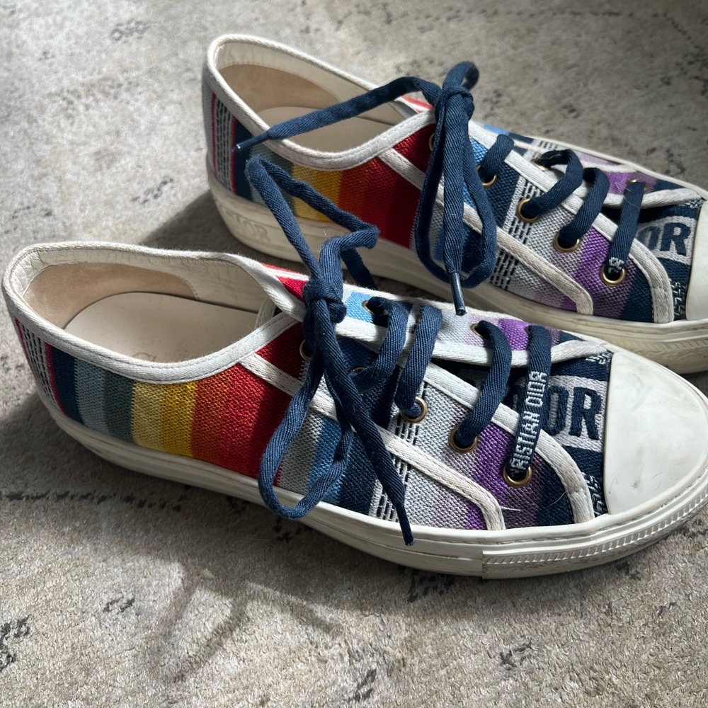 Dior Multicolor Canvas Walk n’ Dior Sneakers - Picture 4 of 4